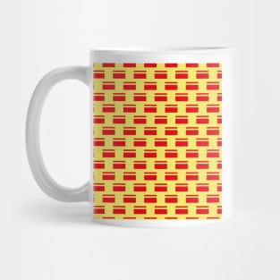 Pattern yellow red mask decoration Mug